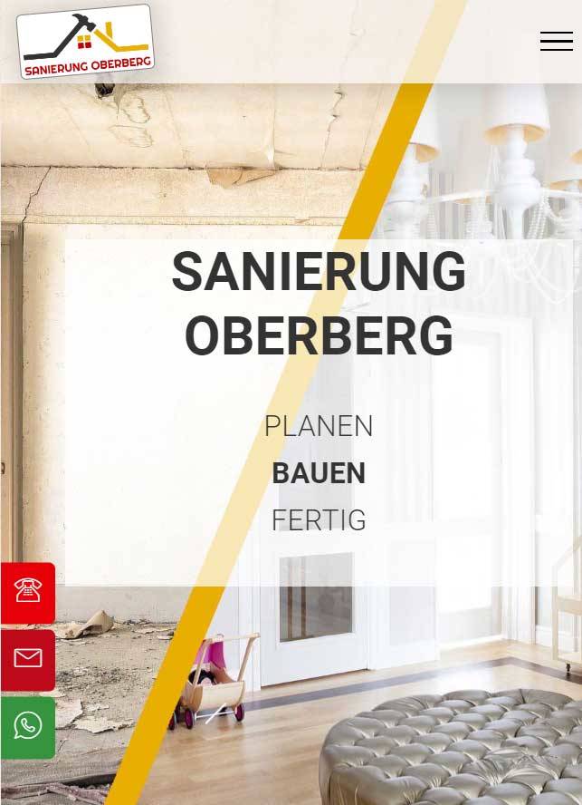 Webdesign: Sanierung Oberberg - Trockenbau